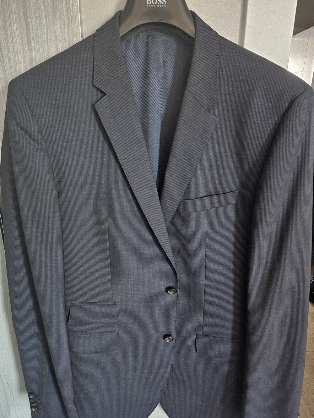 BOSS Men's Navy Two-Button Blazer - 42L